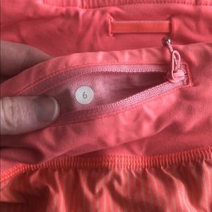 Size 6 lululemon shorts